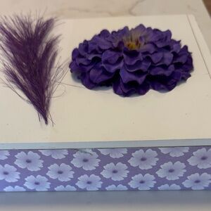 Purple Floral Decorative Box